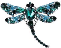 Brosche - Elegante Libelle - Style - Upgrade - Zirkonen & Kristallen - Mode