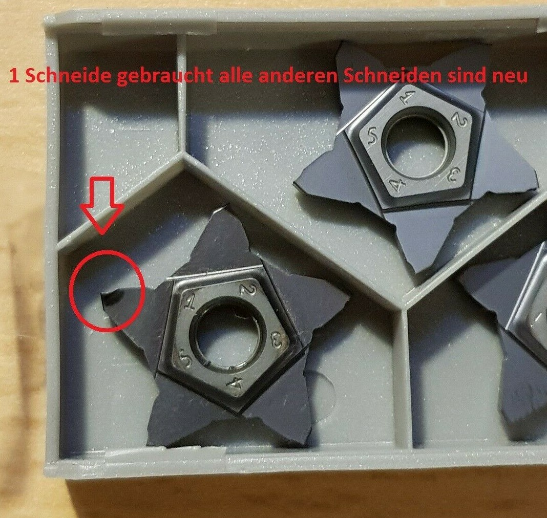 Acciaio Da Taglio 20x20 Per Piastre Girevoli Tipo Iscar GRIP500. Tmax - Foto 10