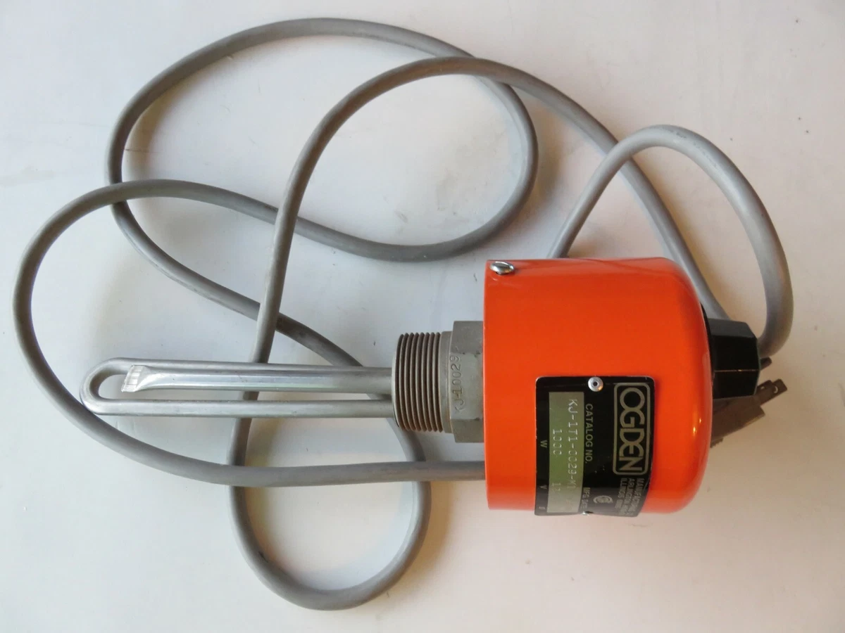 OGDEN KJ-1T1-0029-M1 PIPE PLUG IMMERSION HEATER 1000 watt/ 120 volt Old but  New! | eBay