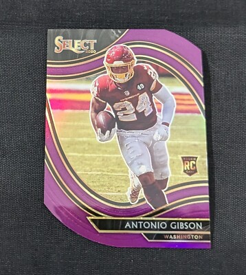 Antonio Gibson Purple Holo Field Level Rookie RC 2020 Select Card 372 Commanders