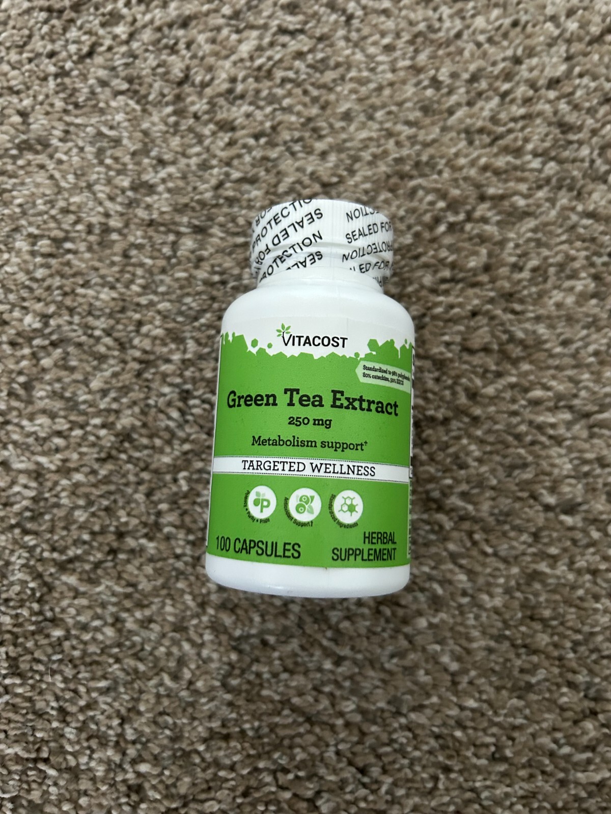 Extract 250 Mg 100 Capsules Metabolism Support Supplement