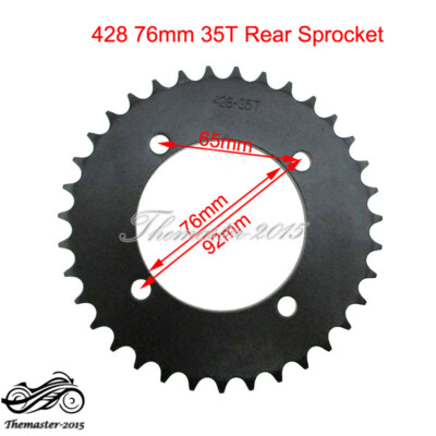 428 76mm 35T Rear Sprocket for 50cc-190cc Chinese Pit Dirt