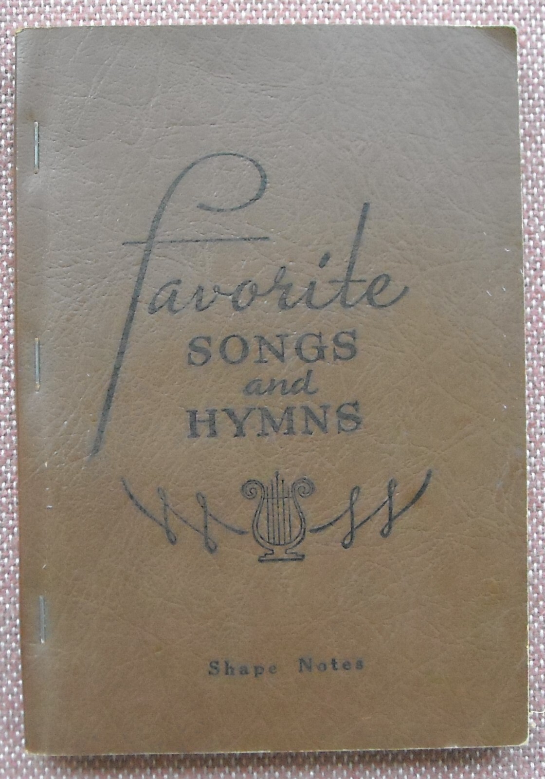 FAVORITE SONGS AND HYMNS SHAPE NOTES STAMPS BAXTER 1939 VERY