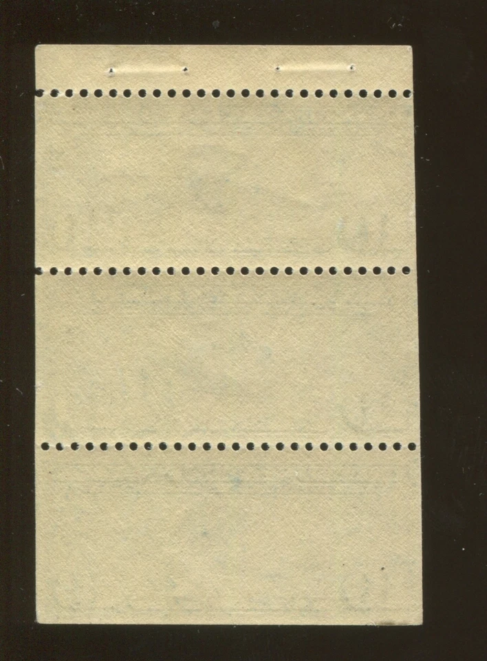 1927 US Air Mail Postage Stamp #C10a Mint Never Hinged F/VF Booklet Pane of 3 - Image 2 of 2