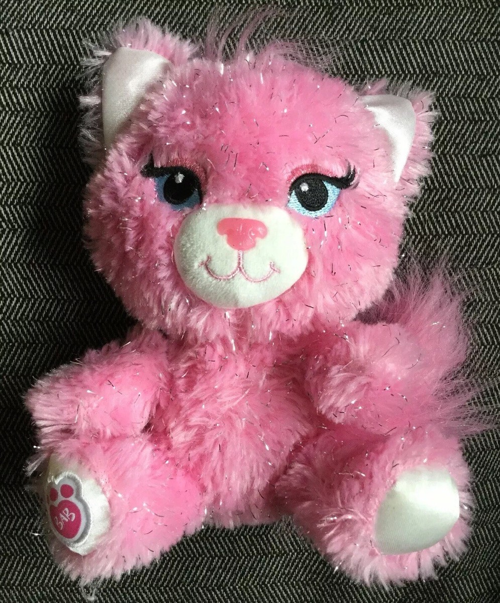 Build a Bear Buddies 2015 Glitter Sassy Pink Kitty Cat Formerly