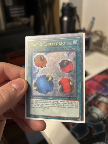 Yugioh Card Scapegoat Ultimate Rare Op08 Italian Miscut / Misprint. No Border. - Picture 2 of 4
