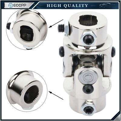 steering u joint 3/4 36 spline U-Joint Chrome 13/16 steering universal joint