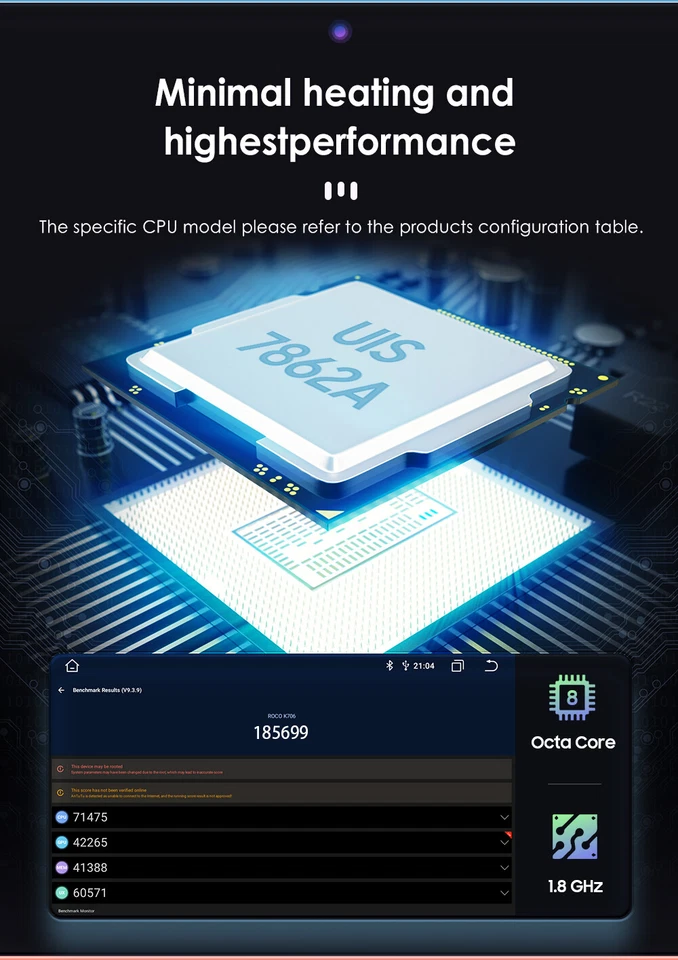 8Core 9" Android 12 Double 2Din 3+32GB Car Stereo Radio DSP WiFi GPS Nav CarPlay - Image 4 of 4