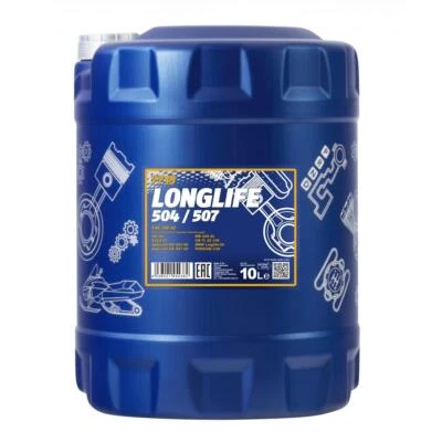10 Litre Mannol Longlife 504/507 5W-30 huile moteur Api Sn Acea C3 7715 - Photo 1/2