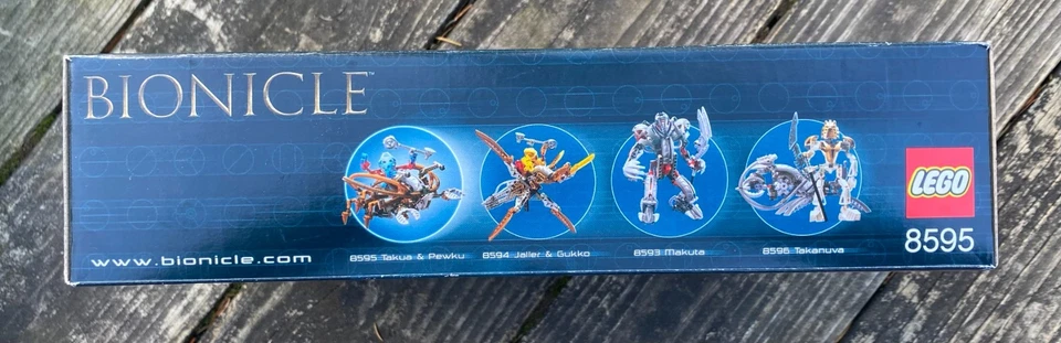 Lego Bionicle Takua & Pewku 8595 lacrado novo na caixa - Imagem 3 de 4
