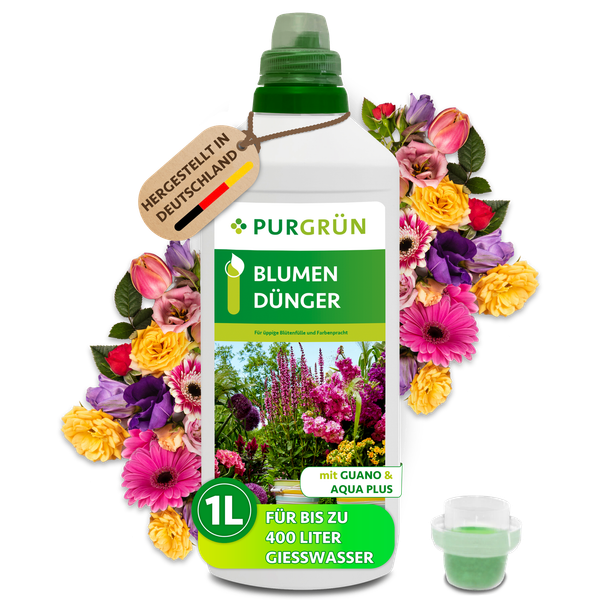 PurgrüN BlumendüNger, Npk 8+8+6, Guano & Aqua Plus, 1L-image