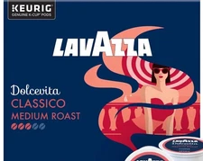 Lavazza Dolcevita Classico Medium Roast Coffee K-Cup Pods 80 Count