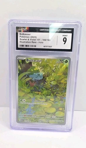 2023 Pokemon Scarlet & Violet 151 Bulbasaur 166/1165 - PSA 9 - Mint