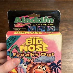 Big Nose Freaks Out - Nintendo NES - Aladdin Deck Enhancer CodeMasters - Sealed