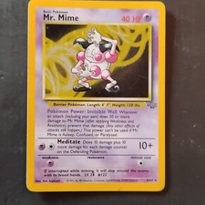 Wizards Pokemon TCG Mr. Mime Jungle 6/64 Holo Rare Unlimited 1999 40 HP English on eBay