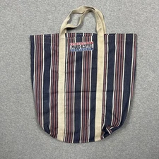 Vintage Now! Designs Tote Bag Striped Paris Bistro San Francisco 70s USA Made