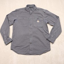 Carhartt Shirt Mens Medium Gray Rugged Flex R...