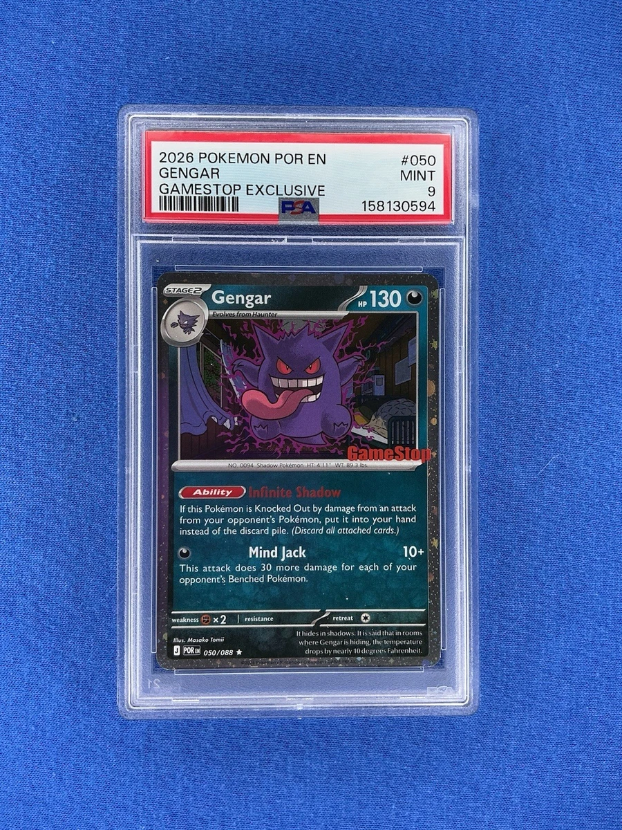 Gengar Pokémon TCG Professional Sports Authenticator (PSA) Grade 9