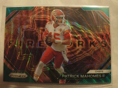 2023 Panini Prizm - Fireworks Patrick Mahomes II #F-2 Green Wave Prizm Chiefs 🔥
