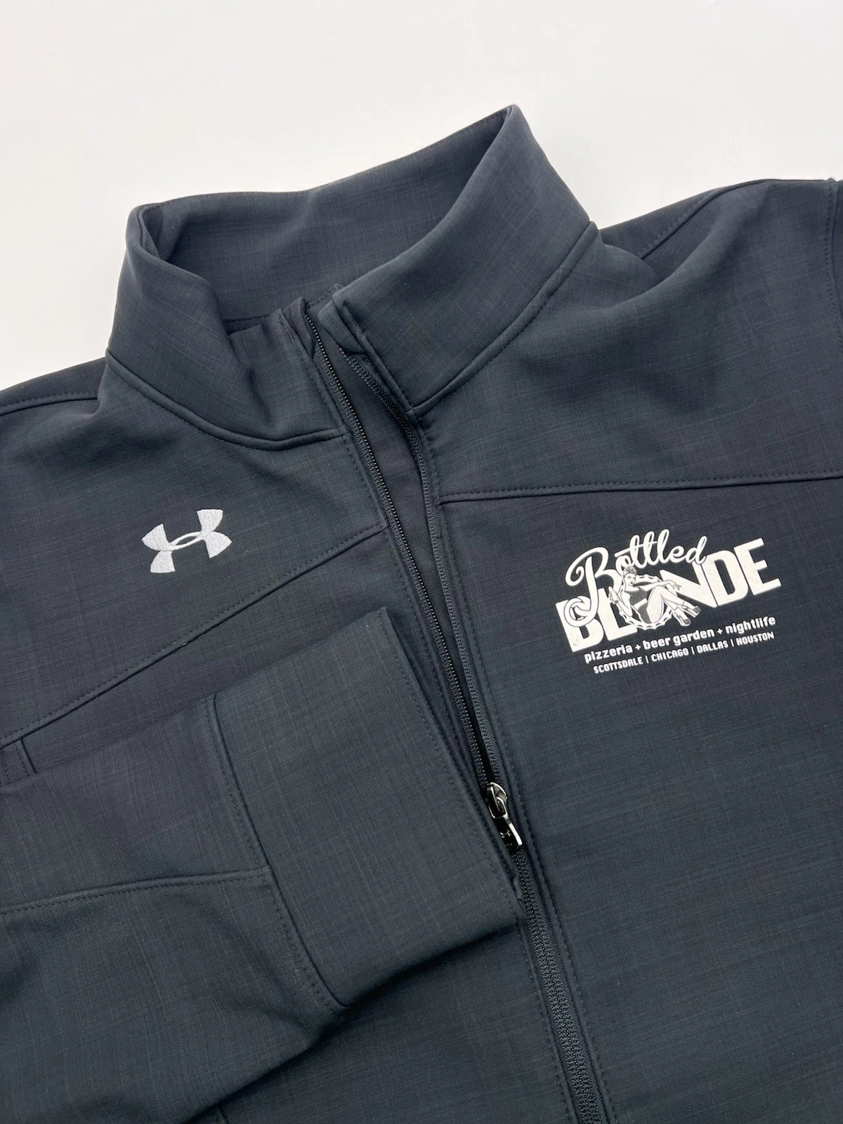 Under Armour Jacket Men's L Black Infrared Storm Water Resistant Bottled Blonde