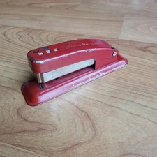 Vintage Swingline Cub Red Metal Stapler Made in USA 5.25" Works 1960’s