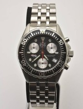 ESQ SWISS Men's Chronograph Watch 100M Stainless Steel Black Dial