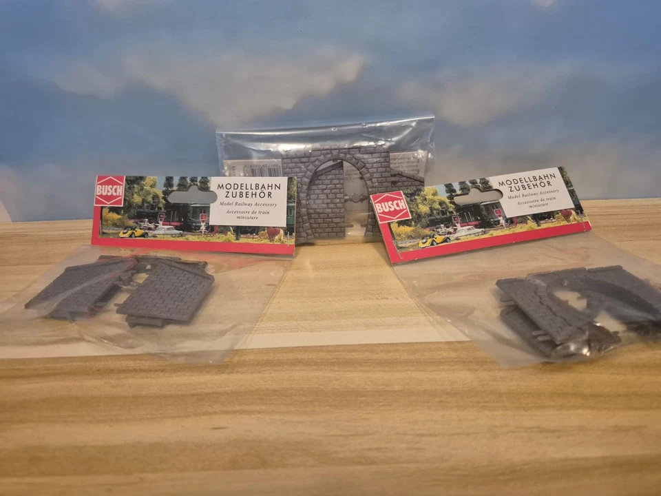 Spur N 3 x Tunnel Einfahrten von Busch, NEU, siehe Bild