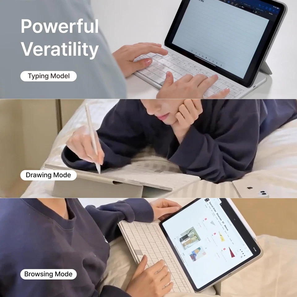 Fusion Keyboard, iPad Pro 11 Case, Wireless Touchpad Keyboard with Built-in T... - Image 3 of 4