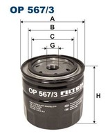 Filtron ÖLfilter OP 567/3 FüR Nissan LDV
