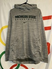Nike Michigan State Spartans Hoodie Large Sweatshirt Basketball Gray
