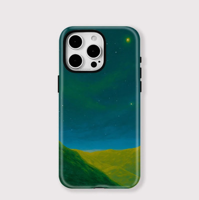 Minimal Green Landscape Nature Scene MagSafe Case iPhone 17 16 15 14 13 12 11