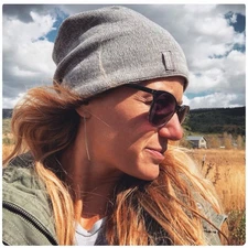 Cascade Mountain Tech Merino Wool Blend Beanie Gray One Size