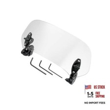 28.5cm Motorcycle Windshield Motorcycle Wind Deflector Clear Lens Adjustable