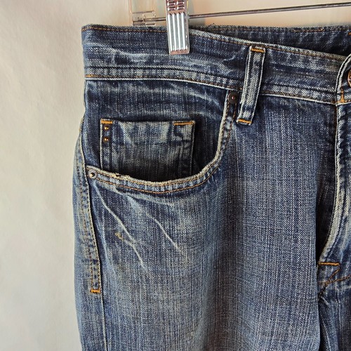 Buffalo David Bitton Jeans Mens 32x30 Blue Denim Ruffer Straight Normcore - Picture 4 of 11