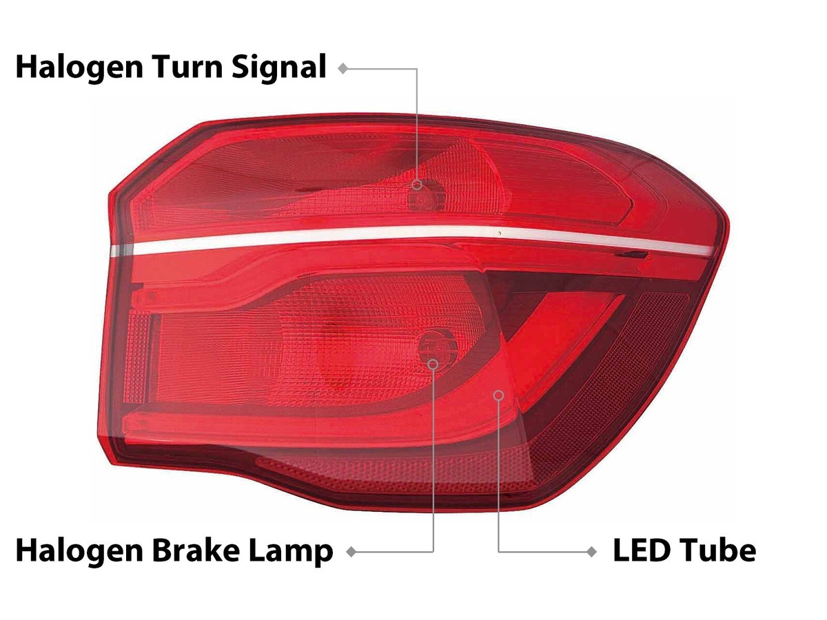 BMW純正 F48 X1 LEDテールライト 左側　 7488545-02 即決 X1 F48 後期 LCI / LED BMW 純正 左 テールライト 内側