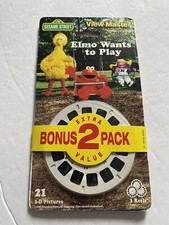 New Vintage 1990-1992 Tyco View Master 3-D Reels 2 Pack Sesame Street