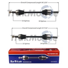 SurTrack Pair Set of 2 Rear CV Axle Shafts For Ford Expedition Lincoln Navigator