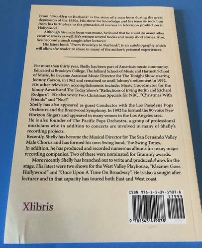 From Brooklyn to Burbank SHELLY COHEN an Autobiography 2017 Trade Paperback VG - Picture 2 of 12