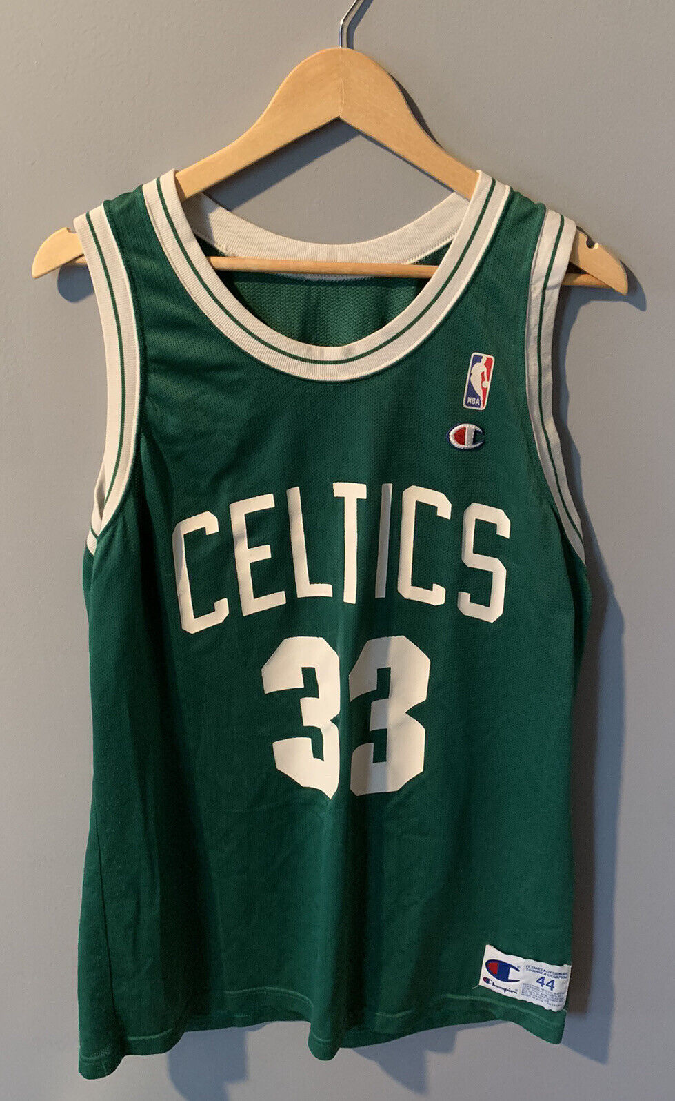 Vintage 1990s Champion LARRY BIRD No 33 BOSTON CELTICS Size 52 Basketball  Jersey