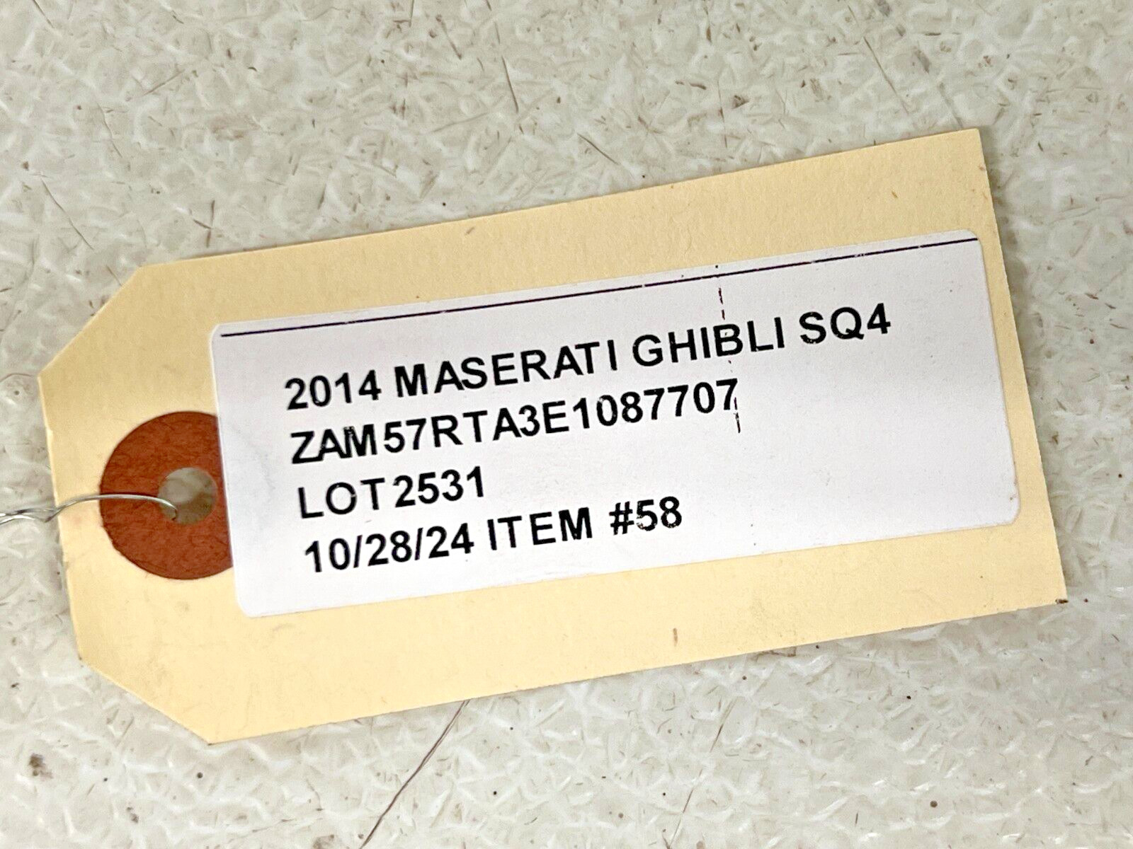 ⭐2014-2017 MASERATI GHIBLI SQ4 SPEEDOMETER INSTRUMENTAL CLUSTER 105K OEM LOT2531