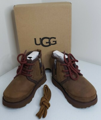 NEW KIDS TODDLER UGG NEUMEL II TASMAN GRIZZLY COFFEE BROWN BOOTS 10 CHILD  UNISEX