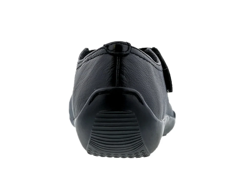 ROS HOMMERSON ACOGEDOR CUERO NEGRO ELEGANTE BALLET PLANO CON CORREA TALLA 7.5W Foto 3 de 4