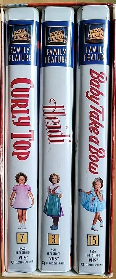 Shirley Temple Gift Set VHS 2000  3 Movies  - Image 2 of 3