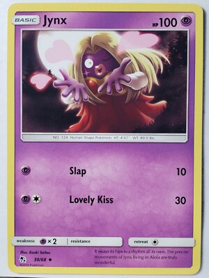 Jynx 30/68 - NM - Hidden Fates Pokemon Card - Kouki Saitou Art