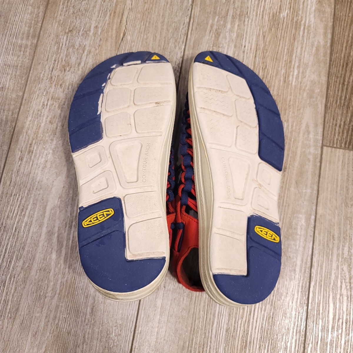 KEEN UNEEK スポーツサンダル ネイビー/レッド Keen Uneek Sport Sandals Trails Blue Red Whit Nylon Outdoor