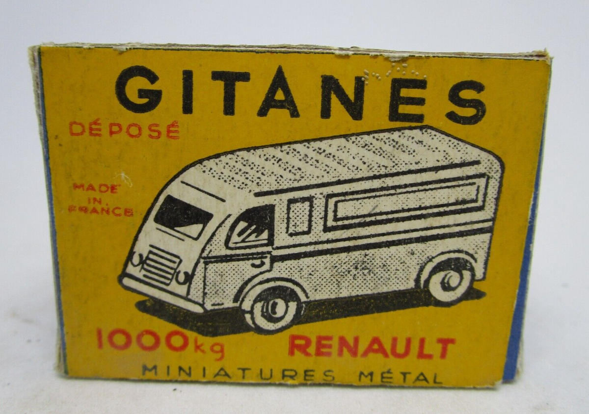 Micro Miniature GITANES Renault 1000kg Verte, échelle 1/100, Métal, Avec Boîte