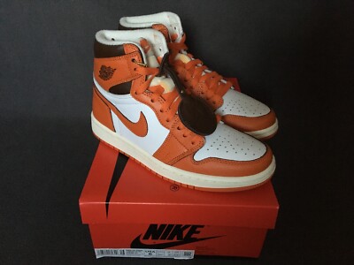 Nike Air Jordan 1 Retro High OG Starfish Orange White Sail EU 36,5 Weiß Orange