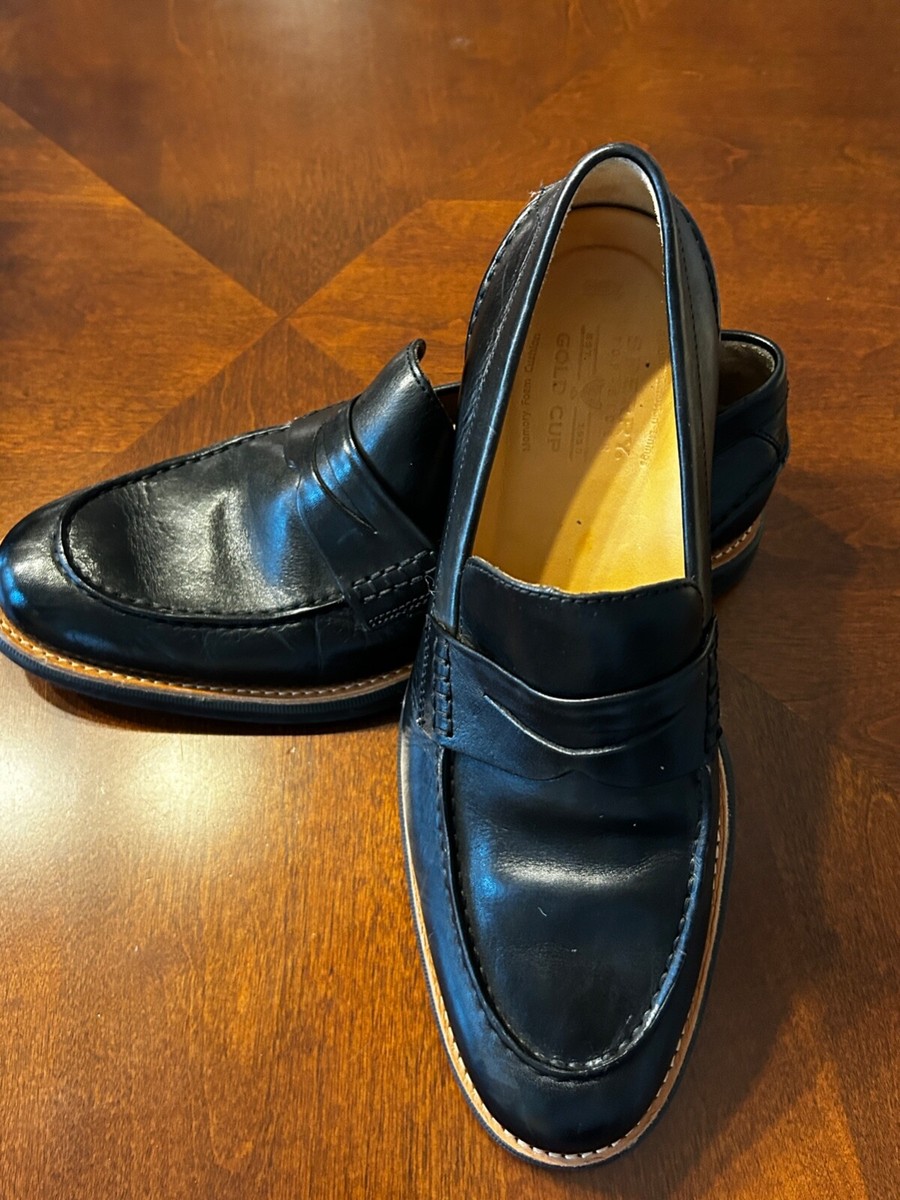 Sperry Gold Cup Black Mens Loafer Style STS10235 Pre Owned