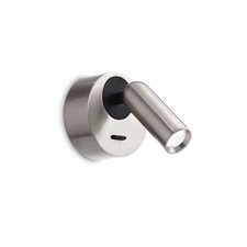 Bean round ap nickel lampada da parete LED