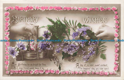 R667017 Birthday Wishes. May Birthday be as Bright for Thee. as I. Dear Friend W